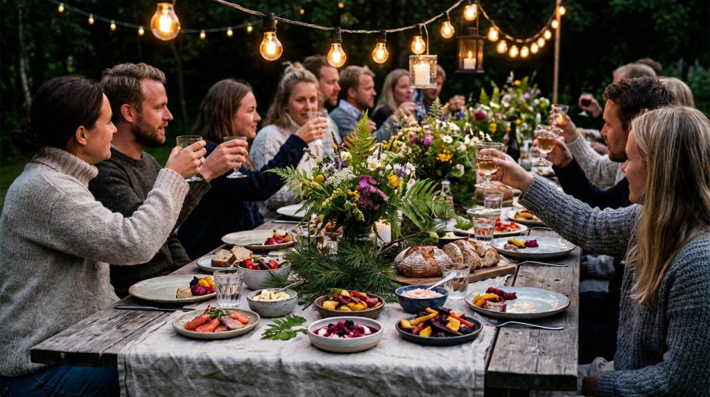 en festlig scene skabt til at fejre livets mest mindeværdige øjeblikke med glæde og magi.