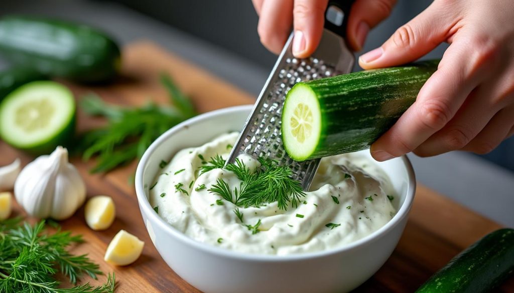lær at lave autentisk og lækker tzatziki derhjemme med vores nemme trin-for-trin guide. perfekt til wraps, grill og som dip.