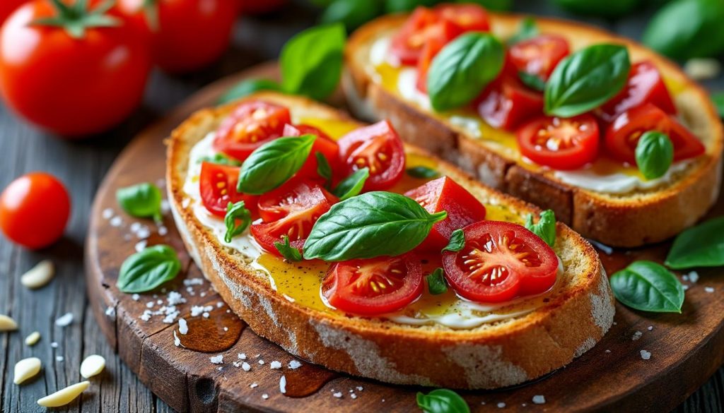 find den perfekte opskrift på italiensk bruschetta og lær, hvordan du laver denne klassiske italienske forret hurtigt og nemt hjemme.