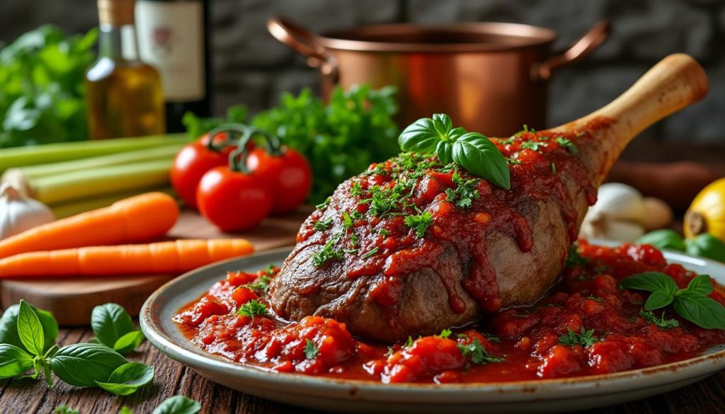 osso buco er en klassisk italiensk ret, der byder på møre okseskanker simret i rig tomatsauce. lær, hvordan du laver den perfekt trin for trin.