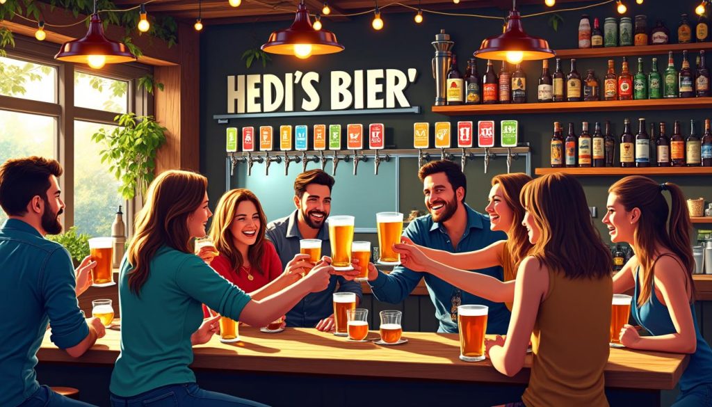oplev den unikke atmosfære og det brede udvalg af drikkevarer på heidis bier bar – det perfekte sted til en hyggelig aften med venner.
