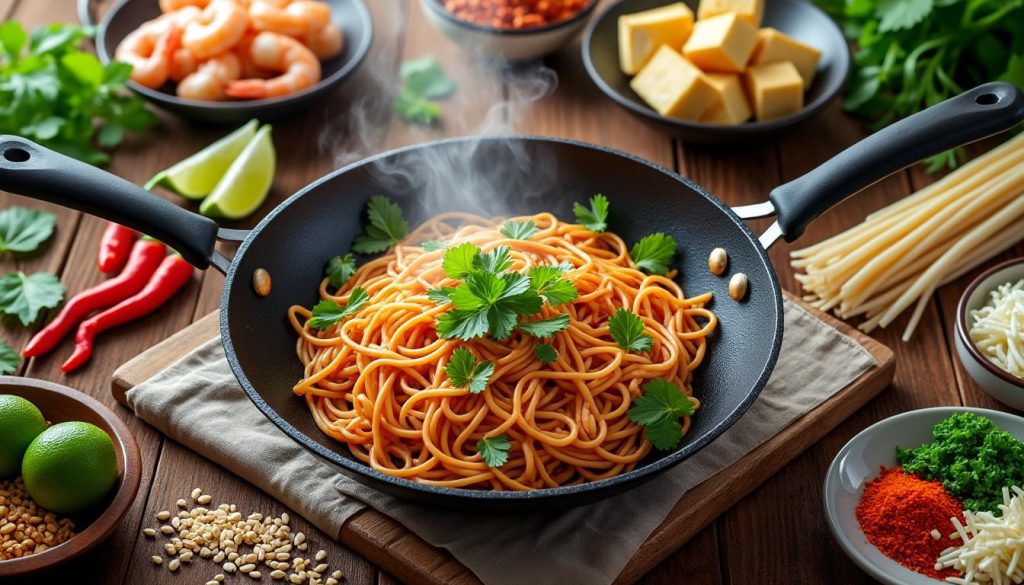 lær at lave autentisk pad thai derhjemme med vores nemme trin-for-trin opskrift. få smagen af thailand i dit eget køkken!