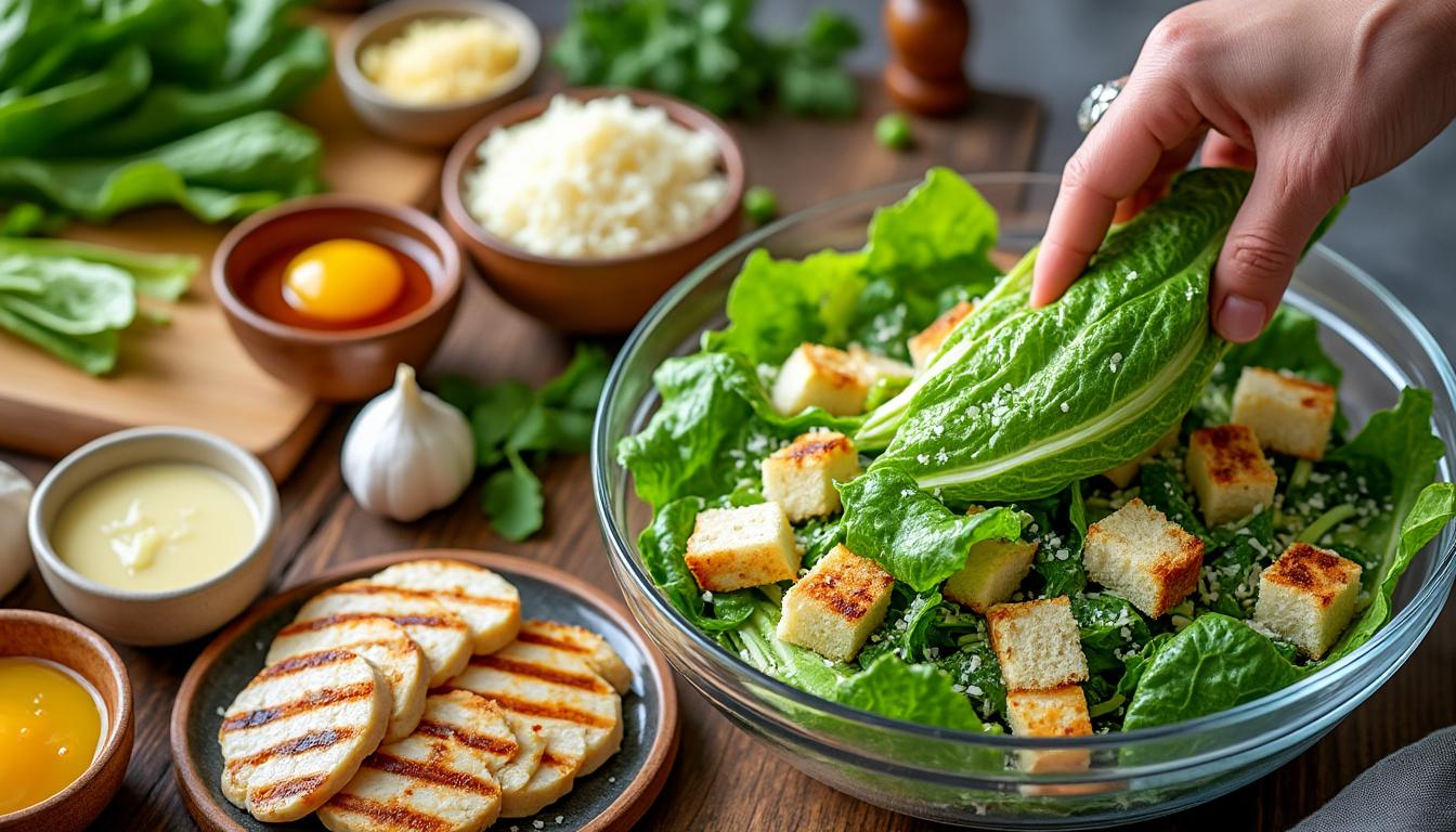 lær at lave en klassisk cæsar salat derhjemme med vores nemme trin-for-trin guide. friske ingredienser og autentisk smag til dine måltider.