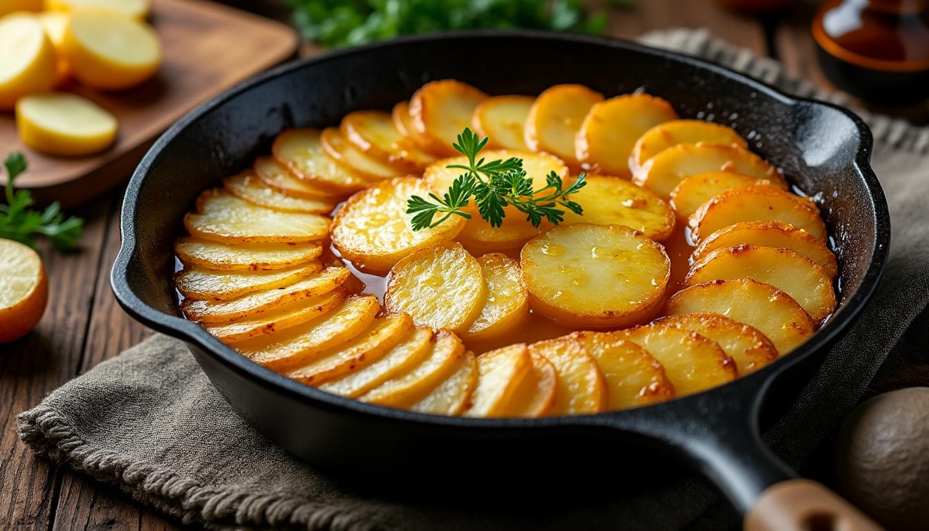 lær hvordan du laver den perfekte pommes anna derhjemme med vores nemme trin-for-trin guide. få sprøde og smagfulde kartoffelskiver, der imponerer til ethvert måltid.