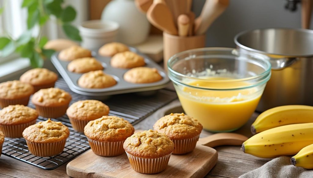 lær at bage lækre og saftige bananmuffins derhjemme med vores nemme og hurtige opskrift, perfekt til enhver lejlighed.