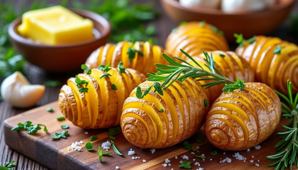 lær, hvordan du laver perfekte hasselback kartofler derhjemme med vores nemme trin-for-trin guide. sprøde, gyldne og lækre hver gang!