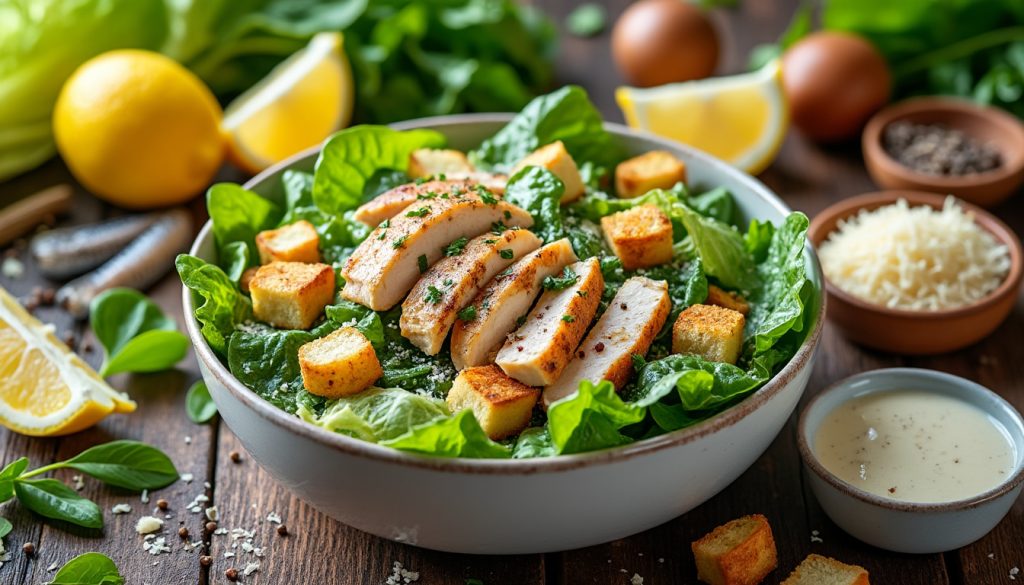 lær hvordan du nemt laver en lækker og frisk cæsar salat derhjemme med vores simple opskrift.