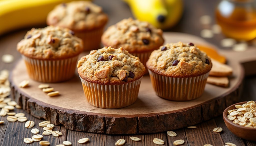 lækre og sunde banan havregryn muffins – nem opskrift til hurtige og næringsrige snacks.