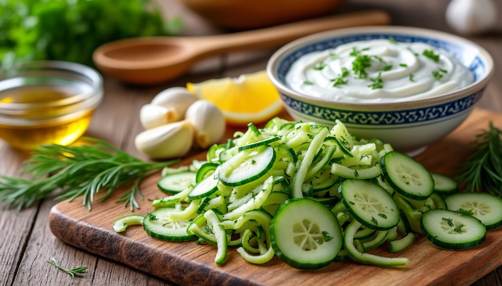 lær at lave en autentisk tzatziki opskrift med vores nemme trin-for-trin guide. perfekt til at imponere dine gæster med frisk, cremet græsk dip.